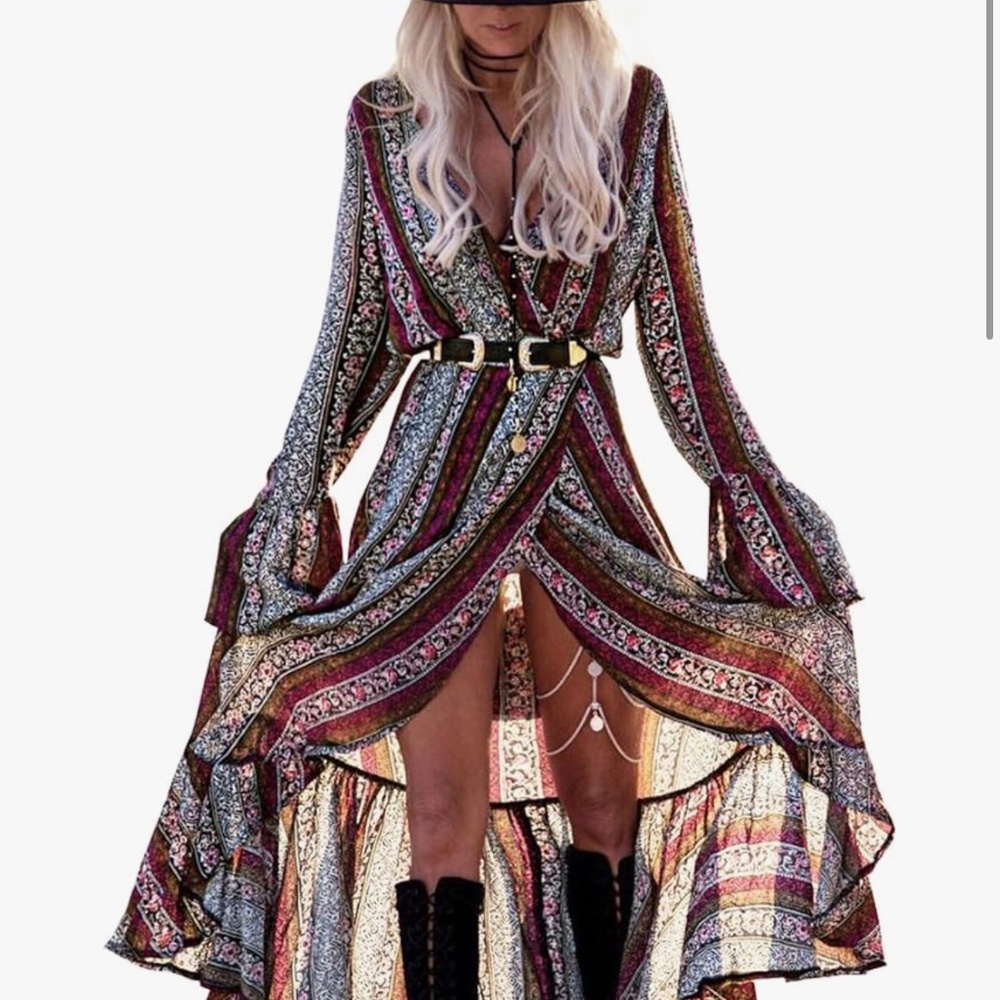 R Vivimos Summer Wrap Dress